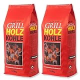 20kg Holzkohle Premium Holzkohle „100% Made IN Germany“ Grillkohle Grillbriketts für Kugelgrill Holzkohlegrill Smoker Briketts Grill Kohle