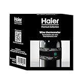 Haier - Weinthermometer aus Edelstahl - Schnelles und genaues Ablesen der Temperatur in 30 Sekunden, ohne Batterie, einfach zu bedienen, um den Wein optimal zu servieren, Temperaturanzeige