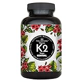 Vitamin K2 MK7-365 Kapseln - 200µg je Kapsel - Spitzenrohstoff K2VITAL® mit 99,7% All-Trans-MK7 - Hochdosiert, vegan, ohne Zusätze wie Magnesiumstearat - laborgeprüft, in Deutschland produziert