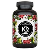 Vitamin K2 MK7-365 Kapseln - 200µg je Kapsel - Spitzenrohstoff K2VITAL® mit 99,7% All-Trans-MK7 - Hochdosiert, vegan, ohne Zusätze wie Magnesiumstearat - laborgeprüft, in Deutschland produziert