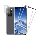 Rcokas [2+2 Stück für Schutz Glas Huawei P40 Pro Panzerglas Huawei P40 Pro Schutzfolie Huawei P40 Pro Displayschutz Huawei P40 Pro 5G Kameraschutz, [9H Härte][HD Displayschutzfolie][Ultra-klar]