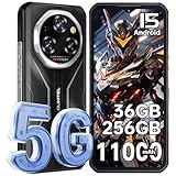 OUKITEL WP55 Android 15 Outdoor Smartphone 5G, 36GB+256GB/2TB Outdoor Handy Ohne Vertrag 11000mAh, 6,6' FHD+ Baustellenhandy, 108MP+32MP+8MP Nachtsicht-Kamera, IP68 Wasserdicht Handy/IP69K/NFC/OTG/GPS