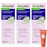 AllergoPax Milbenspray 3x 100 ml I Sprühlösung gegen Hausstaubmilben I mit pflanzlichen Wirkstoffen bei Hausstaub-Allergie I Für Matratzen und Textilien I Spar-Set plus Pharma Perle give-away