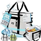 five dots Kühltasche groß 30l +12h Kühlung zum Einkaufen ideal für Auto & Arbeit - Isoliertasche Thermotasche Lunchbag & Picknicktasche - Kühltasche groß - Lunchtasche Herren - Lunch Bag