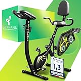 Tretmann NEU 3in1 Heimtrainer Fahrrad klappbar -extra komfortabel& leise- [SoftFoam] DEKRA geprüft - mit tiefem Einstieg Hometrainer Fahrrad Ergometer klappbar