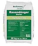 Beckmann Profi Rasendünger Starter 12+22+10, 25 kg