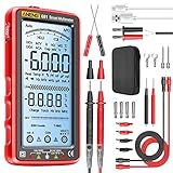 ANENG 681 Multimeter Digital Tester Smart Wiederaufladbarer Ohm Voltmeter Auto Ranging TRMS 6000 Counts mit NCV,Gleich/Wechsel strom,AC/DC Spannung,Widerstand,Dioden,Durchgangsprüfung,Kapazität