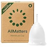 AllMatters Menstruationstasse (ehemals OrganiCup) - Größe B - für Diejenigen, die Vaginal Entbunden Haben - Weiches und Angenehmes Medizinisches Silikon