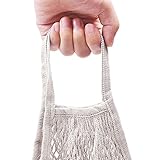 Tasche Aufbewahrung Netztasche Wiederverwendbare Einkaufsschnur Obst Mesh Handtasche Turtle Housekeeping & Organizers Große Aufbewahrungstaschen Mit Reißverschluss Und Griffen (White, One Size)