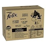 Felix So gut wie es aussieht Katzenfutter nass in Gelee, Fisch Sorten-Mix, 120er Pack (120 x 85g)