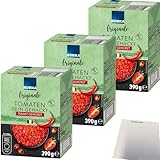 Edeka Originale Tomaten fein gehackt pikant gewürzt 3er Pack (3x390g Packung) + usy Block