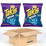 2x Takis Blue Heat Hot Chilli Pepper Tortilla Chips Pfeffer 2x 92,3g (184,6g) + MBAccent Versandschutzpackung