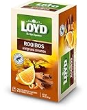 LOYD® Rooibos Tee mit Orange | 20 Teebeutel 40g | Kräutertee |Rotbuschtee Mischung | Hochwertigen Teeblättern teebeute l Aufbrühen Express-Tee