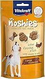 Vitakraft Noshies, Hundeleckerlie, mit hochwertigem Truthahnfleisch, ideal zum Verwöhnen, Vitamine für Haut und Fell (1x 90g)