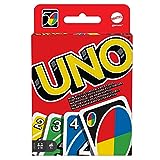 Mattel Games UNO Kartenspiel für die Famile, Perfekt als Kinderspiel, Reisespiel oder Spiel für Erwachsene, für 2-10 Spieler, ab 7 Jahren, W2087