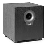 ELAC Debut Subwoofer S10.2, aktiver Lautsprecher für die Musikwiedergabe über Stereo-Anlage, idealer Verstärker für Tiefe Bässe und kraftvolle Sounds, 200 W, Schwarz dekor