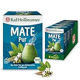 Bad Heilbrunner Mate PUR Tee - im Filterbeutel - Mate - klassischer Mate Tee aus Südamerika mit Kurkuma - harmonisches Geschmakserlebnis (5 x 15 Filterbeutel)