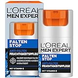 L'Oréal Men Expert Anti-Falten Feuchtigkeitspflege Für Männer, Tagescreme für einen straffen und Teint und hydratisierte Haut, Falten Stop, 1 x 50 ml