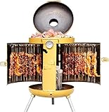 Vertikaler Holzkohlegrill - Einstellbarer Feuerkraft Barbecue Grill & Smoker für Garten, Camping, Kochen im Freien & Grillen Sicherheit zertifiziert für zuverlässigen Einsatz