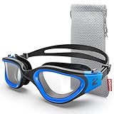 ZIONOR Optische Schwimmbrille, G1 Auslaufsicher (Schwarzblau -600)