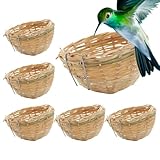 Rattan Bird's Nest - -Rattan für den Garten | Aufbewahrungskorb für rustikale Vögel, ökologischer Nistkorb, Aufbewahrungskorb für Vögel