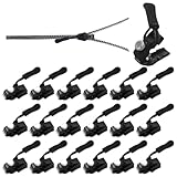 24 Stück Black Reisverschluss Reparaturset, 3 Größen Reißverschluss Reparatur Set, Abnehmbares Ersatz Reissverschluss Reparatur Set, Reisverschluss-Zipper Ersatz für Mantel, Ruckäcke