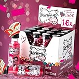 HIMMI 2x MINIs Himbeerlikör mit Limetten-Kick: Fruchtig-Süßer Party Schnaps, Weizenkorn Basis, Festival Kurze Geschenk, Für Cocktails & Shots