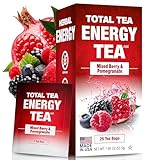 Total Tea Detox Energie Tee - Guayusa Tee - All natural - Appetitzügler - Kaffeeersatz - Kräutertee Mit Koffein - 25 Teebeutel
