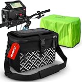 Borgen KLICKfix Lenkertasche Smartphone - Wasserabweisende und geräumige Fahrradlenkertasche 6 L - Fahrradtasche Lenker ebike - Fahrrad Lenkertasche Handy