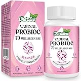 Cheroline Vaginal Probiotika für Frauen, 70 Milliarden KBE, 7 Stämme mit Prebioc-Mischung, 13-in-1 Intimflora Probiotika, Vegane Kapseln (60 Stück (1er Pack))