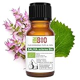 Clary Salbei Öl Bio Ätherisches Öl 100% Reines 5 ml - Aromatherapie Kosmetik Therapeutische - Laborbio