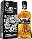 Highland Park 12 Jahre | Viking Honour | Single Malt Scotch Whisky | vollmundiger, rauchiger Geschmack | mit der Wikinger-Seele | 40 % Vol | 700 ml Einzelflasche