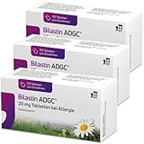 Bilastin ADGC® 3x 100 St - Allergietabletten bei Heuschnupfen - schnell & langanhaltend bis 24 St. wirksam bei allergischem Schnupfen, Nesselsucht(Urtikaria), Juckreiz, Tierhaar- und Hausstauballergie