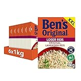 BEN’S ORIGINAL Ben's Original Original Langkorn Reis Lose 10-Minuten, 6 Packungen (6 x 1kg)