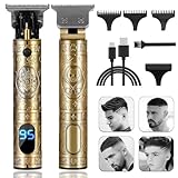 Haarschneidemaschine Profi, Rasierer Herren Elektrisch Barttrimmer Haarschneider Bartschneider für Herren Schnurlose Haartrimmer T Blade Trimmer für Familie, Friseure, Outliner Trimmer