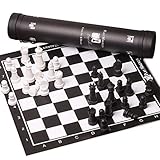WIPPWER Set, Game Board Set, Upscal, Travel Folding Board Games Checkers Backgammon Set, Folding, Board Educational Toys, for KidsTeens Chess