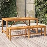 LLEZKBR Outdoor-Sitzgelegenheit, Outdoor-Bänke, Gartenbank, 150 cm, Massivholz, Akazie