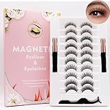 Magnetische Wimpern 10 Paare, Weich Und Natürlich Künstliche Wimpern 10 Stile, Faux Mink Cat Eye Lange Kurze Versionen Falsche Wimpern Extensions Set, Flauschig Lang Und Dreidimensional