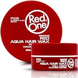 RedOne Hair Styling Aqua Wax Red 150ml | Edge Control | Haargel Wax | Ultra Halt | Erdbeerduft | Männer & Frauen Haarwachs | Maximale Kontrolle