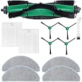 KiimSin Ersatzteil für iRobot Roomba Combo Essential/Vac Essential Y0110 Y0112 Y0140 Q0110 Q0120 /105 Combo Staubsauger Roboter Zubehör, Hauptbürste, HEPA Filter, Wischtücher, Seitenbürsten