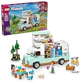 LEGO Friends Wohnmobil, Bauset für Rollenspiele mit einem Spielzeug Wohnwagen, Geschenk für Mädchen ab 7 Jahren, kreatives Spielset mit 3 Minifiguren und Frettchen Tierfigur 42663