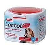 Beaphar - LACTOL - Säuglingsmilch Pulver - Angereichert mit DHA - Hochwertige Proteinquelle - Für ungeentwöhnte, Schwangere oder stillende Welpen und ältere oder kranke Hunde - 250 g