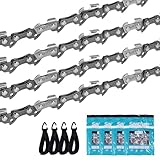 ONEVAN 4er Pack Sägeketten 40 cm, 3/8' 56 TG 1,3 mm Hartmetall Sägekette Kettensäge Kette, Universal Ersatzkette für ONEVAN, Makita, Einhell, Bosch, Oregon, Husqvarna