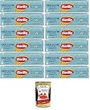 Barilla Pasta Nudeln Glutenfreie Spaghetti aus köstlichem Mais und Reis – perfekt für Menschen mit Zöliakie oder Glutenunverträglichkeit, (12 x 400 g) + Italian Gourmet polpa 400g