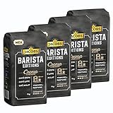 JACOBS Kaffeebohnen Barista Editions Crema 4x1kg ganze Kaffee Bohnen geröstet