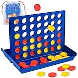 VingaHouse Vier Gewinnt, Kinder Brettspiel, 4 in Einer Reihe Reihe Vertikales Brettspiel, Strategiespiel für 2 Spieler, Pädagogische Spielzeuggeschenke für Kinder Geeignet [Stern Groß]