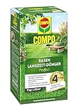 COMPO Rasendünger mit Langzeitwirkung - keine Chance für Moos und Unkraut - 3 kg für 120 m² - COMPO Rasen Langzeit-Dünger Perfect