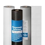 Onpira® Fliegennetz Meterware 100 cm Schwarz – Fiberglas Insektenschutz für Fenster & Tür – 10x Reißfester als Standard-Fliegengitter – Zuschneidbar, UV-beständig, Luftdurchlässig
