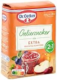 Dr. Oetker Gelierzucker Extra 2:1, 7er Pack (7 x 500 g), fertiger Gelierzucker, zum Selbermachen von Konfitüren, Marmeladen & Gelees, für extra Fruchtigkeit & weniger Süße, vegan