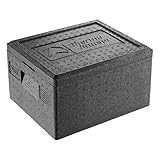 thermohauser EPP-Thermobox GN 1/2 inklusive Deckel - 15 Liter Volumen - 39 x 33 x 23 cm, Schwarz